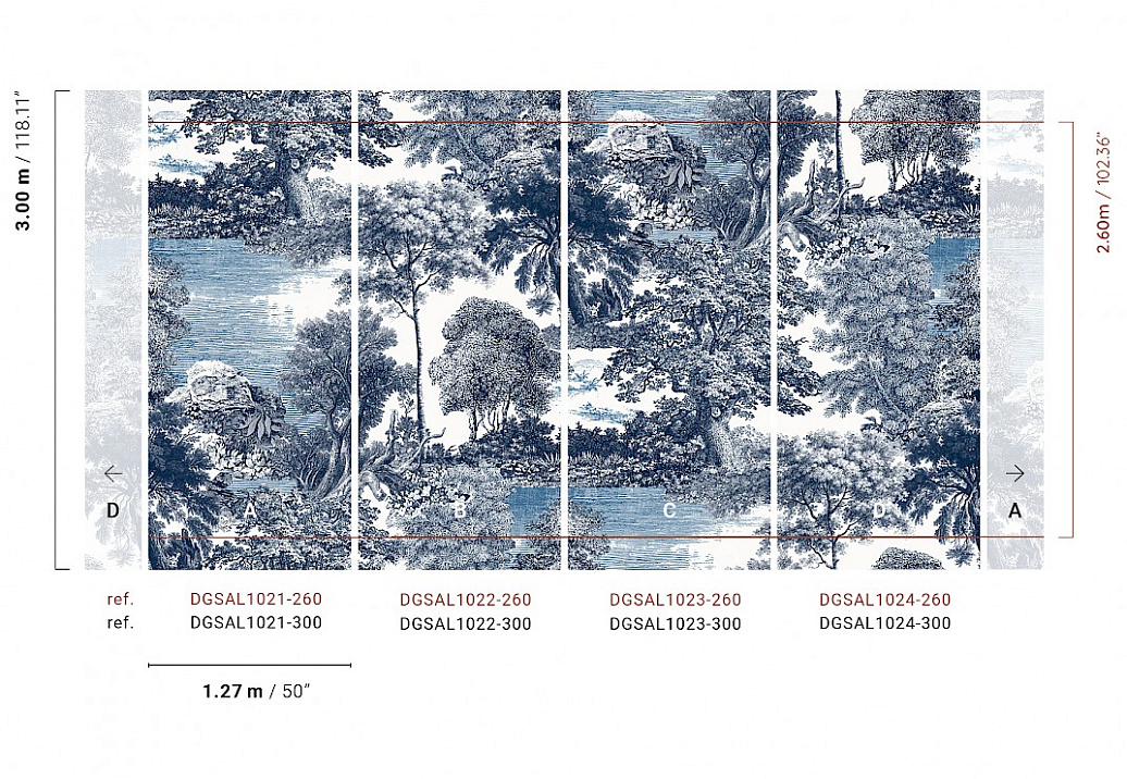 Панно и фотообои Khroma Amazone DGSAL1024-300