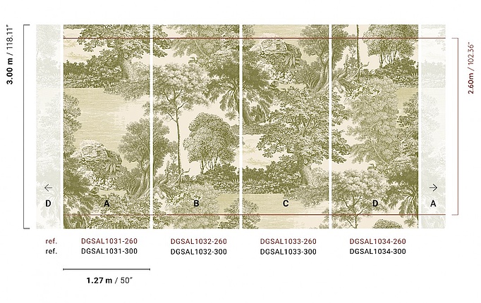 Бельгийские панно и фотообои Khroma, коллекция Amazone, артикул DGSAL1032-260