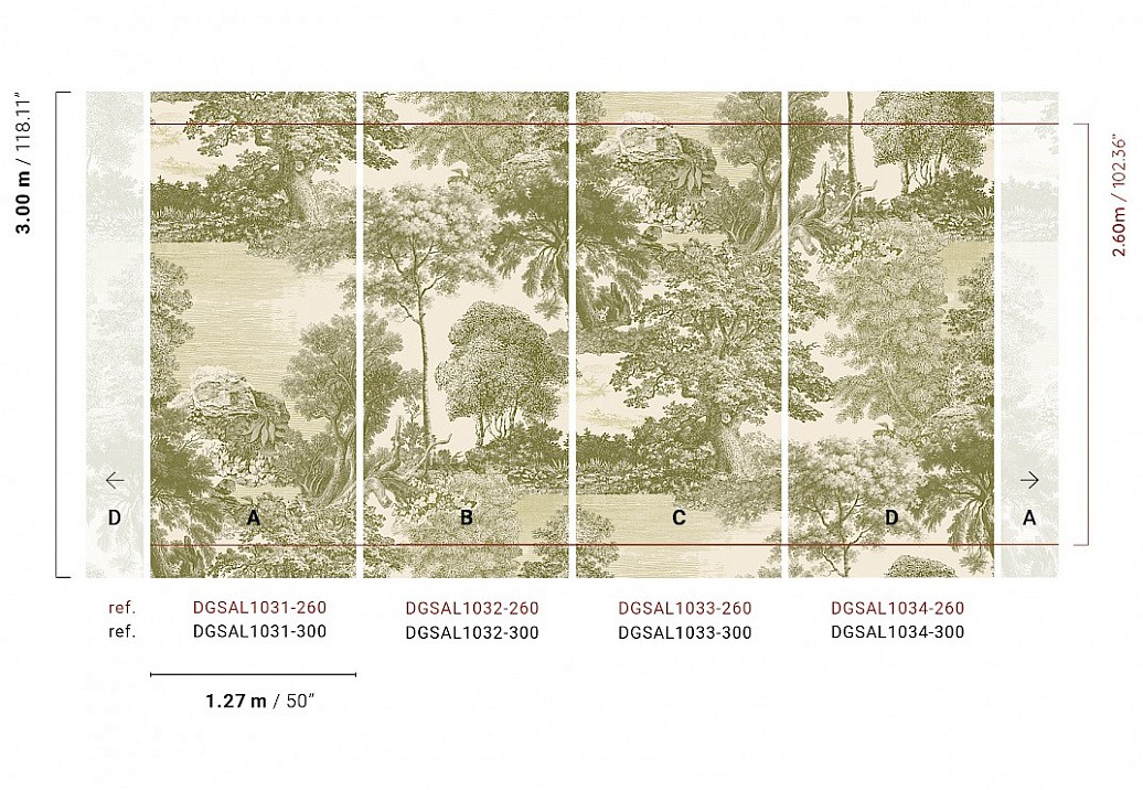 Панно и фотообои Khroma Amazone DGSAL1033-260