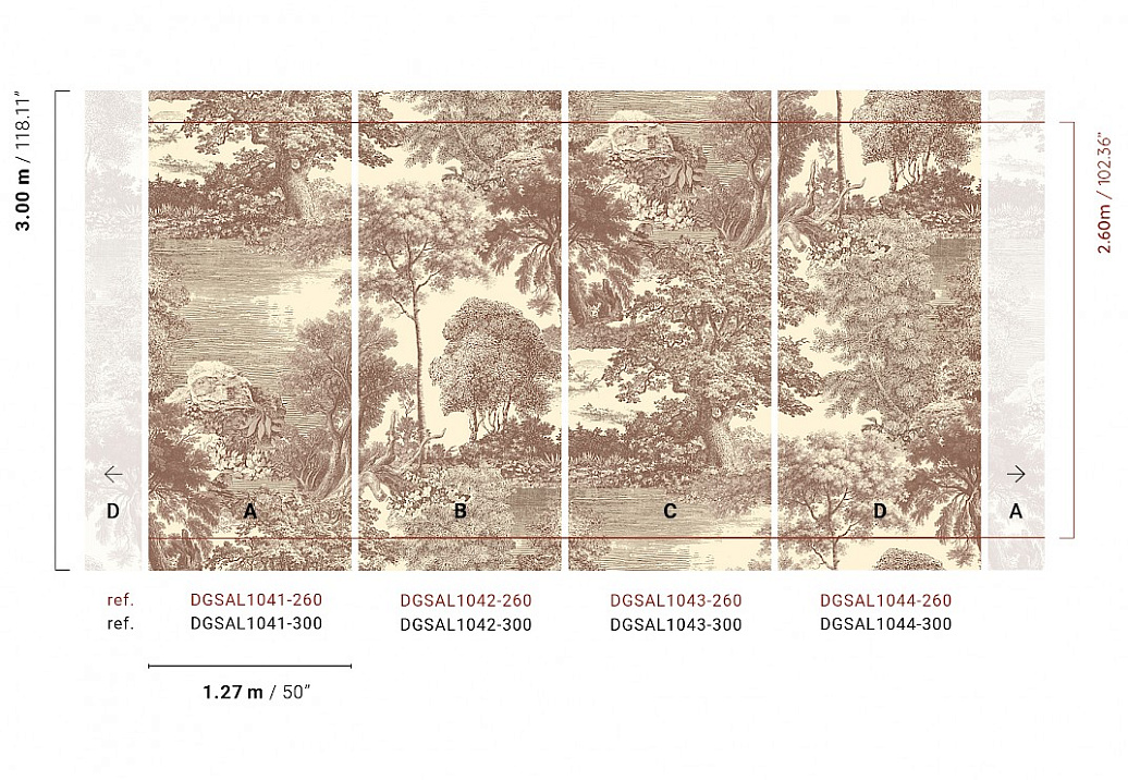 Панно и фотообои Khroma Amazone DGSAL1042-300