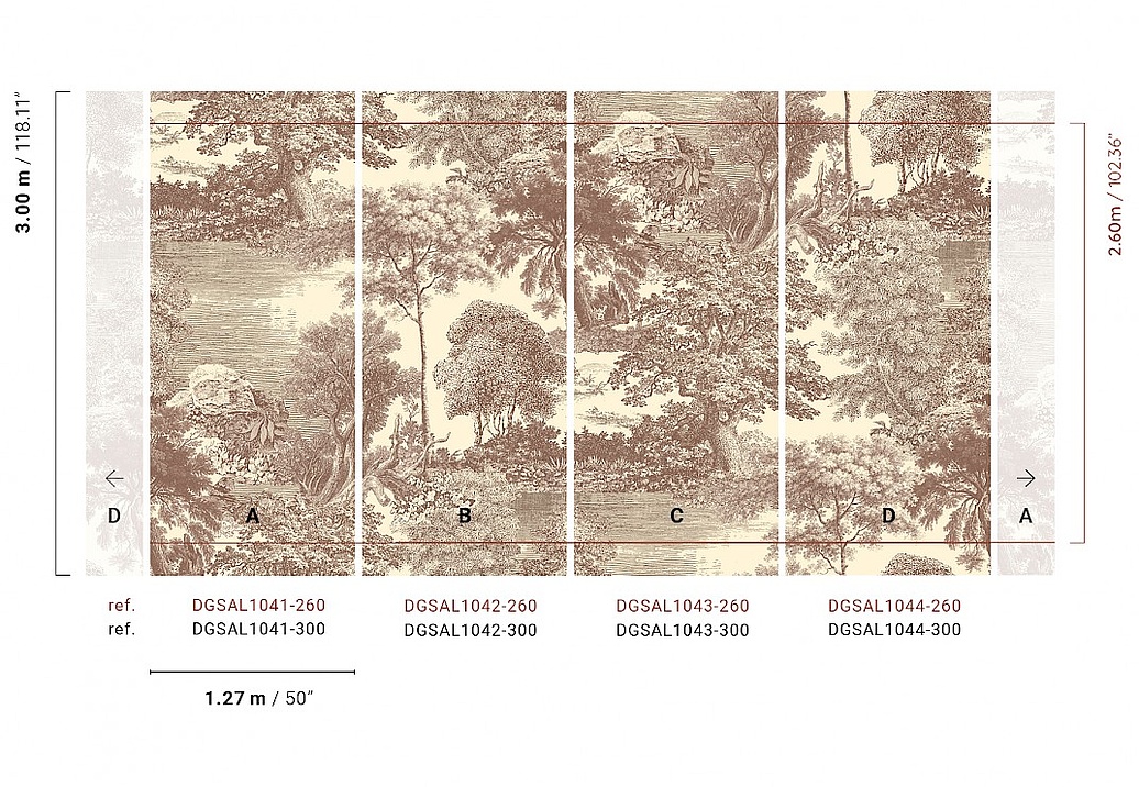 Панно и фотообои Khroma Amazone DGSAL1043-300