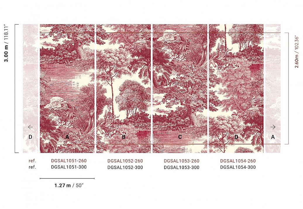 Панно и фотообои Khroma Amazone DGSAL1054-260