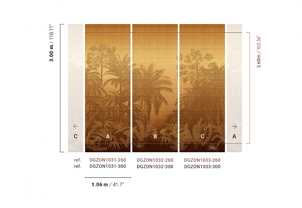 Панно и фотообои Khroma Amazone DGZON1031-260