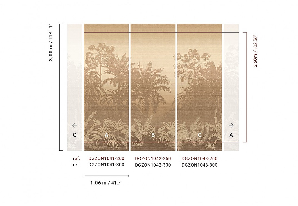 Панно и фотообои Khroma Amazone DGZON1041-260