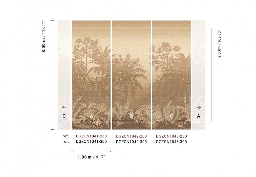 Панно и фотообои Khroma Amazone DGZON1042-260