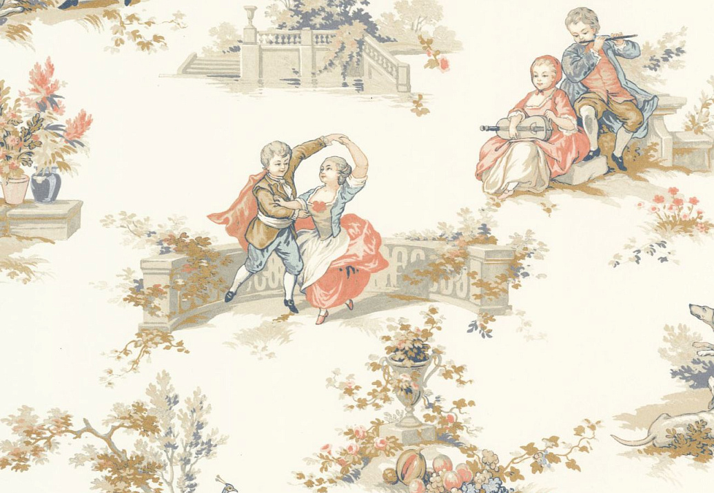 Обои Casadeco Les Belles Toiles de Jouy 2 BTJD201737407