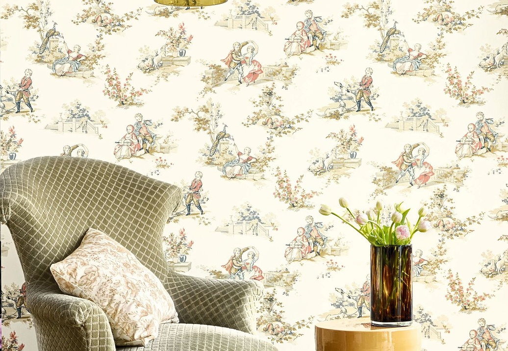 Обои Casadeco Les Belles Toiles de Jouy 2 BTJD201737407