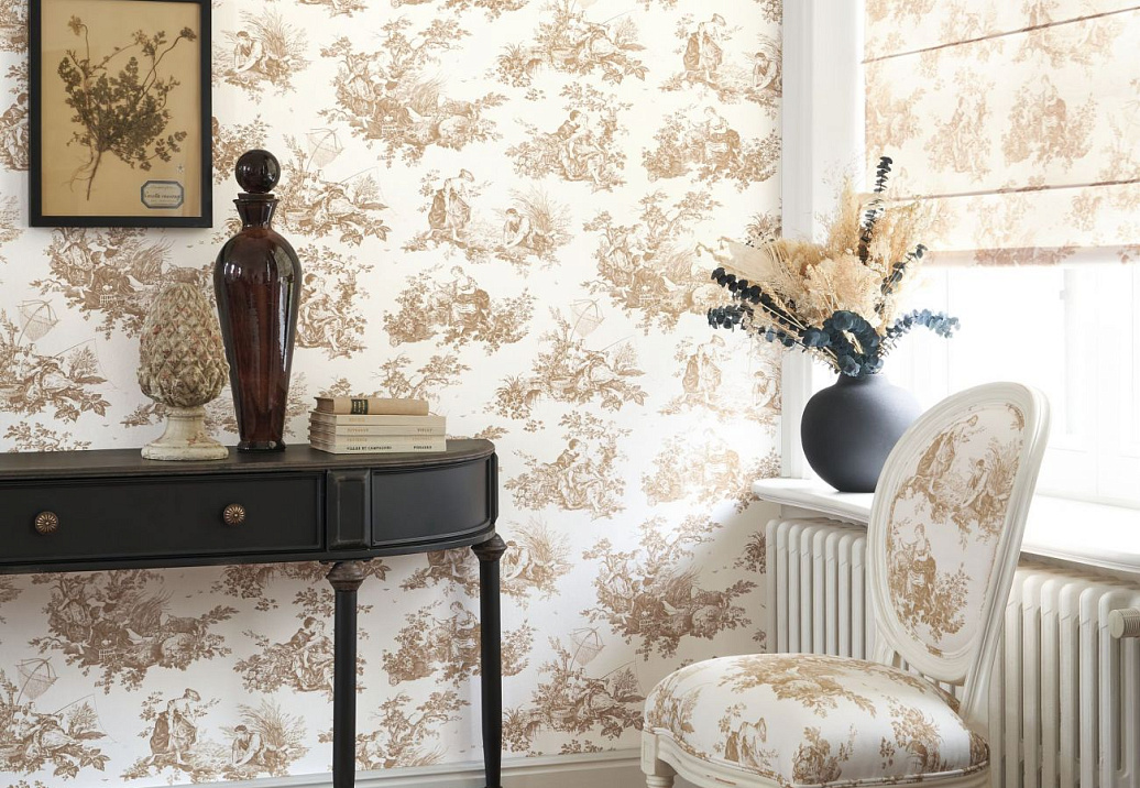 Обои Casadeco Les Belles Toiles de Jouy 2 BTJD87911318