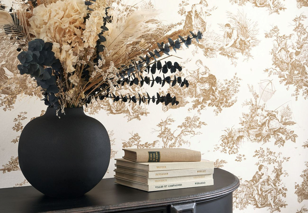 Обои Casadeco Les Belles Toiles de Jouy 2 BTJD87911318