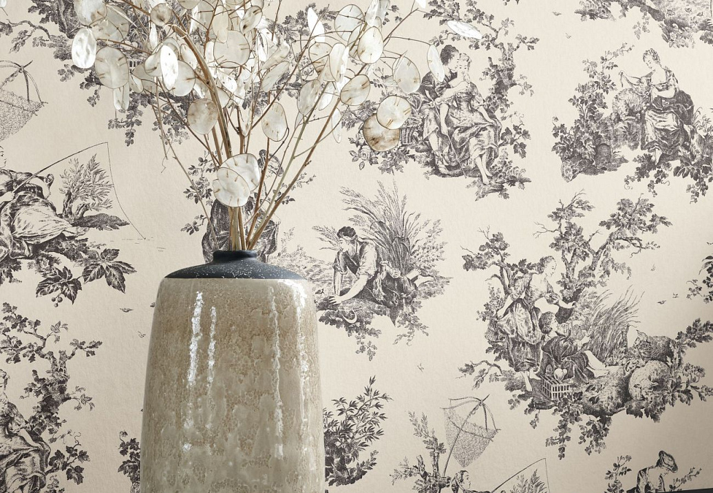Обои Casadeco Les Belles Toiles de Jouy 2 BTJD87919612