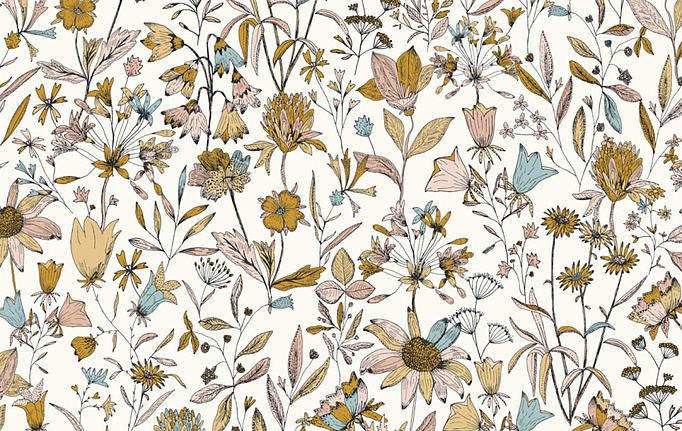 Французские обои Caselio, коллекция Art of Botany, артикул AOB103000301