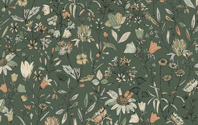 Французские обои Caselio, коллекция Art of Botany, артикул AOB103007381