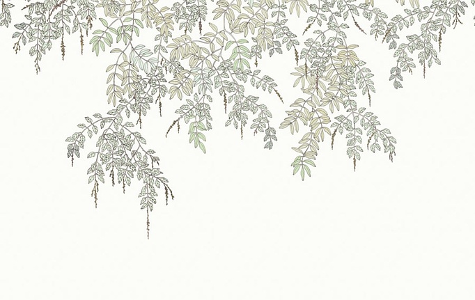 Французские панно и фотообои Caselio, коллекция Art of Botany, артикул AOB106707005
