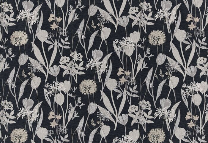 Ткань KAI Oshibana Niwa/Noir