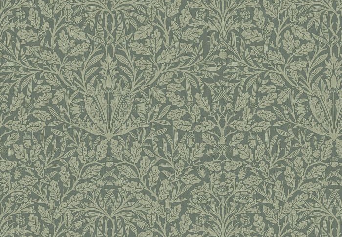 Ткань William Morris At Home The Forager Acorn/Eucalyptus
