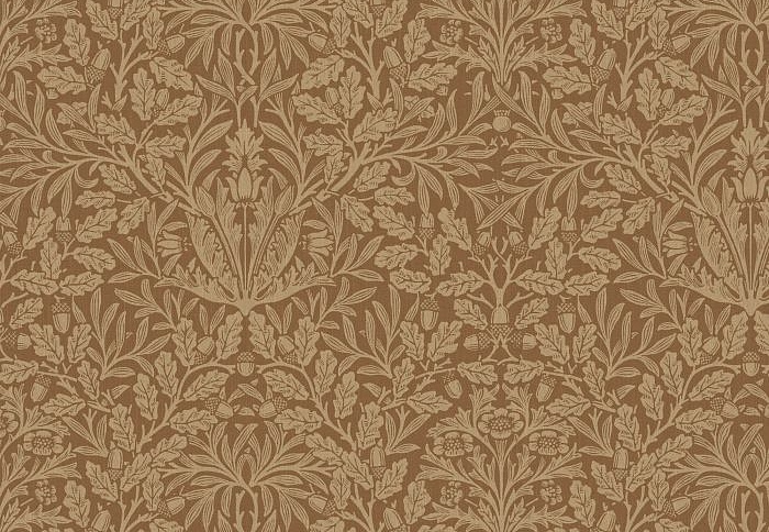 Ткань William Morris At Home The Forager Acorn/Russet