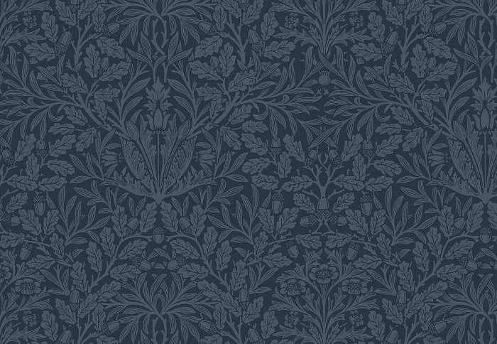 Ткань William Morris At Home The Forager AcornVelvet/Midnight