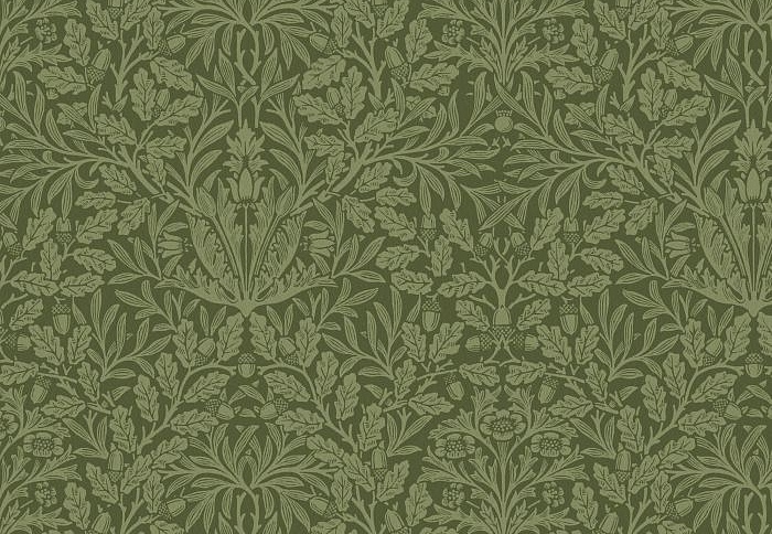 Ткань William Morris At Home The Forager AcornVelvet/Moss