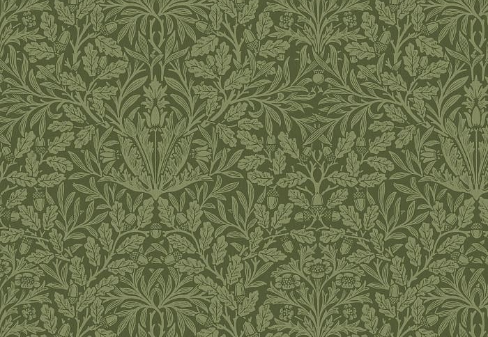 Ткань William Morris At Home The Forager AcornVelvet/Moss