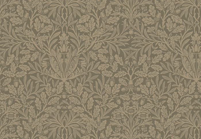Ткань William Morris At Home The Forager AcornVelvet/Truffle