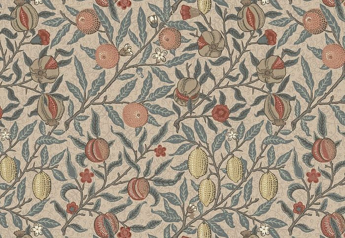 Ткань William Morris At Home The Forager Fruit/Clay