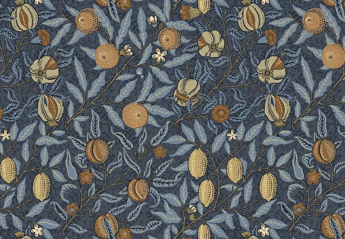 Ткань William Morris At Home The Forager FruitVelvet/Midnight
