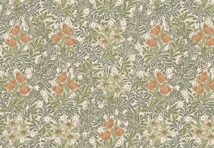Ткань William Morris At Home Flora & Foliage Volume I Bower/Fern