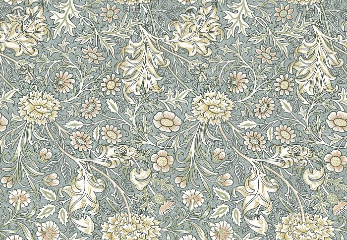 Ткань William Morris At Home Flora & Foliage Volume I DoubleBough/Bluebird