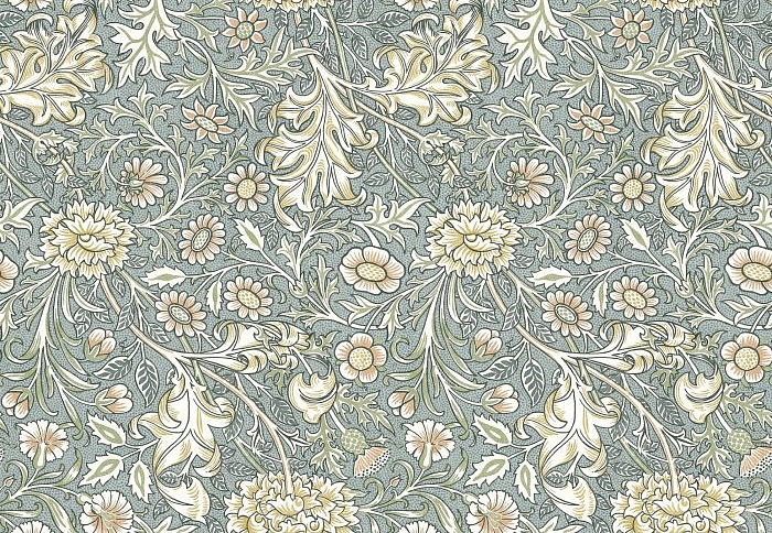 Ткань William Morris At Home Flora & Foliage Volume I DoubleBough/Bluebird