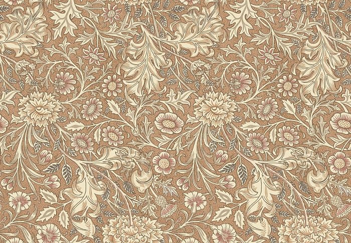Ткань William Morris At Home Flora & Foliage Volume I DoubleBough/Terracotta