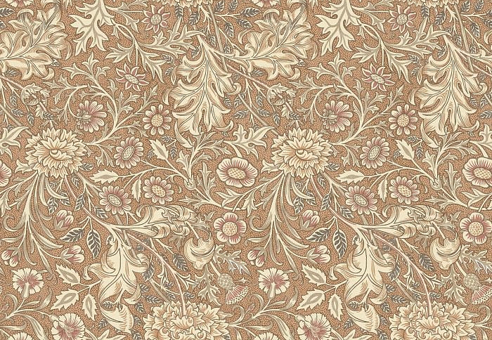 Ткань William Morris At Home Flora & Foliage Volume I DoubleBough/Terracotta