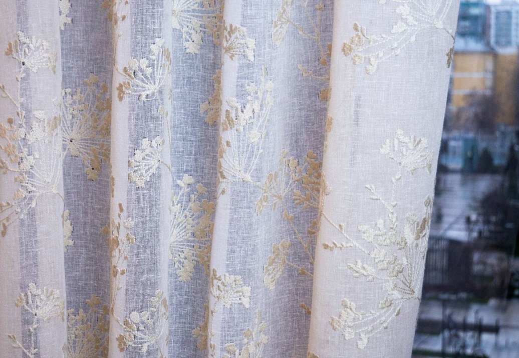 Ткань Vistex Aneto, Fiore, Campo Aneto/Beige