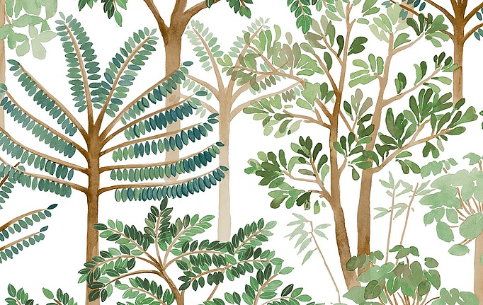 Американские обои Wallquest, коллекция Trees, артикул TR71204