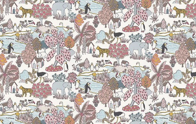Английские обои Little Greene, коллекция Storybook Papers, артикул 0231ANCONFE