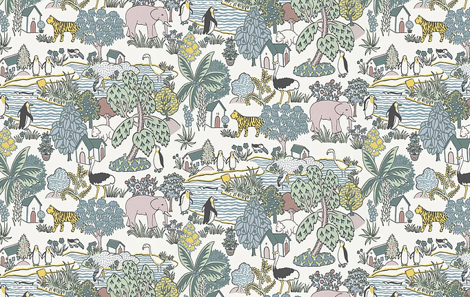 Английские обои Little Greene, коллекция Storybook Papers, артикул 0231ANFLORE