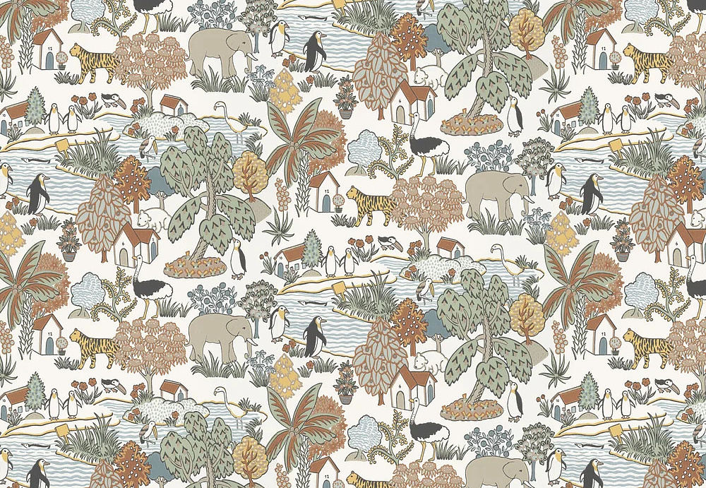 Обои Little Greene Storybook Papers 0231ANPEAZZ