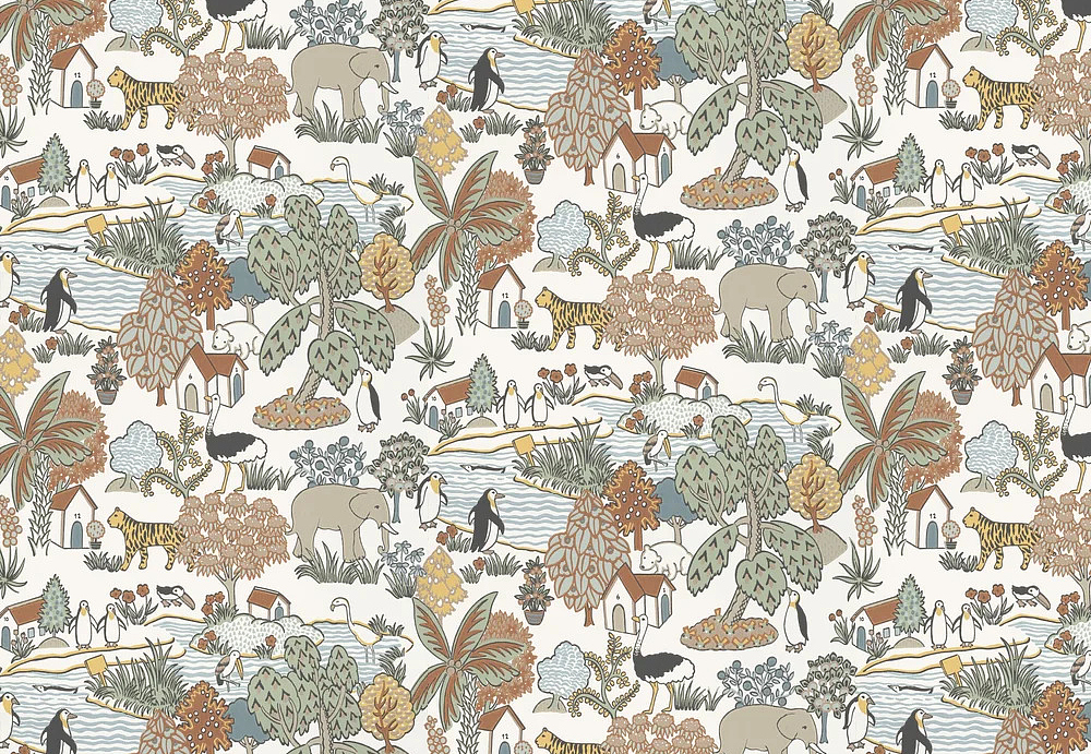 Обои Little Greene Storybook Papers 0231ANPEAZZ
