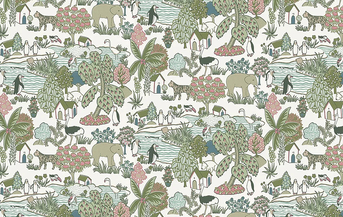Английские обои Little Greene, коллекция Storybook Papers, артикул 0231ANPUCKZ