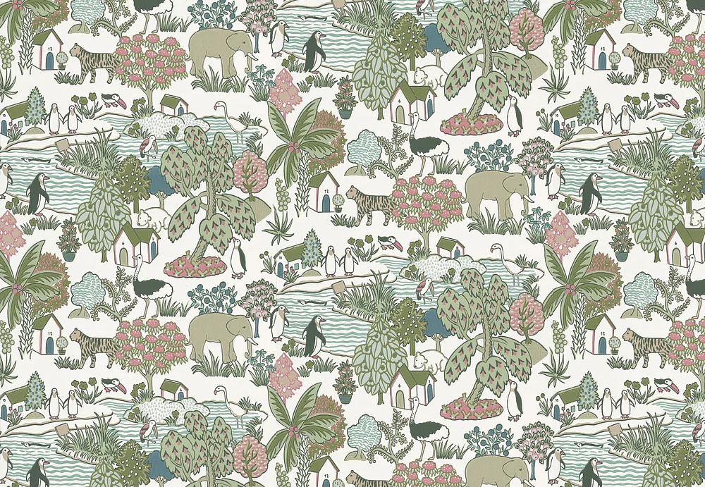 Обои Little Greene Storybook Papers 0231ANPUCKZ