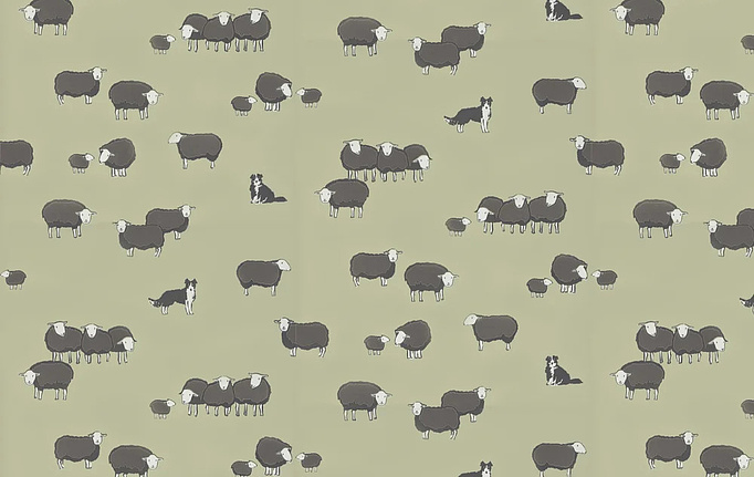Английские обои Little Greene, коллекция Storybook Papers, артикул 0231NIKITCH