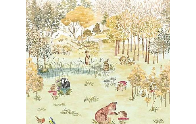 Английские обои Little Greene, коллекция Storybook Papers, артикул 0231POHARVE