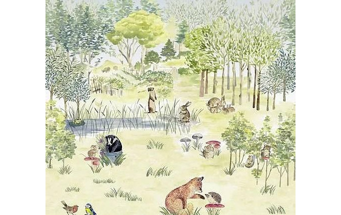 Английские обои Little Greene, коллекция Storybook Papers, артикул 0231POSPRIN