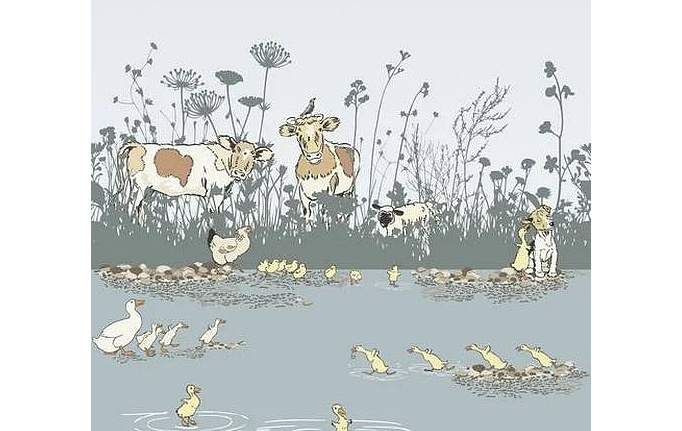 Английские обои Little Greene, коллекция Storybook Papers, артикул 0231RIMOOZZ