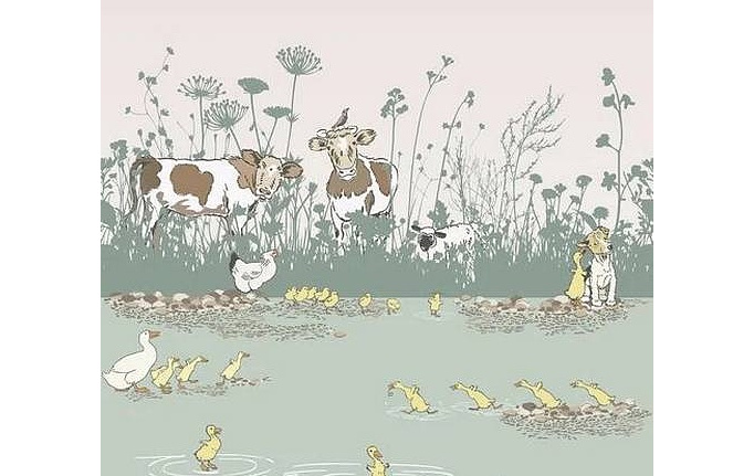 Английские обои Little Greene, коллекция Storybook Papers, артикул 0231RIQUACK