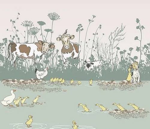 Обои Little Greene Storybook Papers 0231RIQUACK