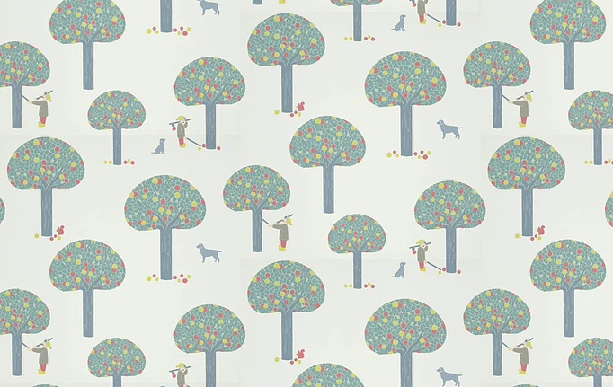 Английские обои Little Greene, коллекция Storybook Papers, артикул 0231RODELIC