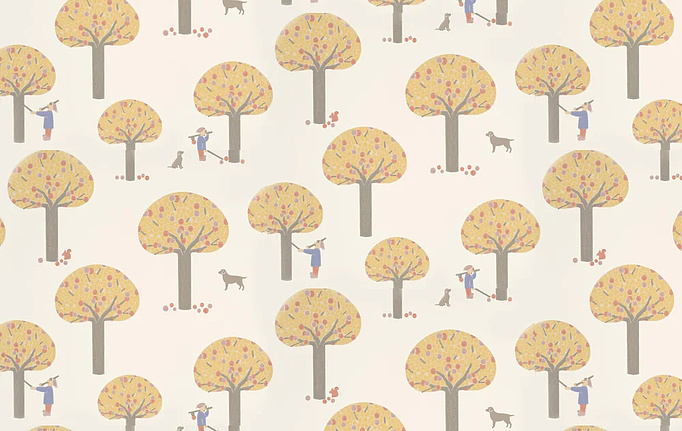 Английские обои Little Greene, коллекция Storybook Papers, артикул 0231ROLIGH6