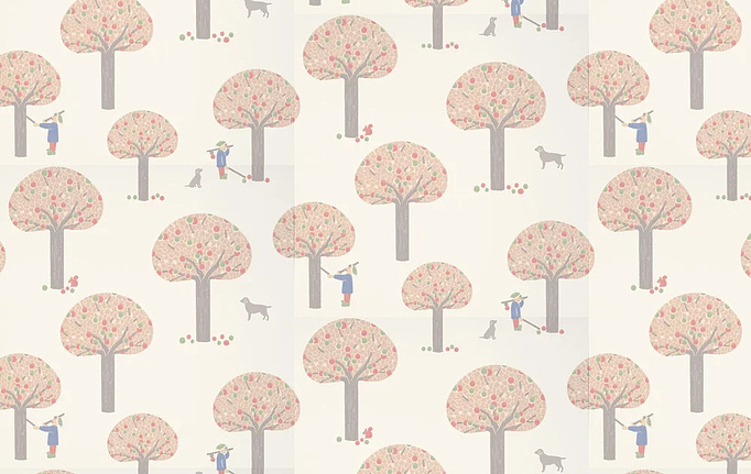 Английские обои Little Greene, коллекция Storybook Papers, артикул 0231ROMASQU