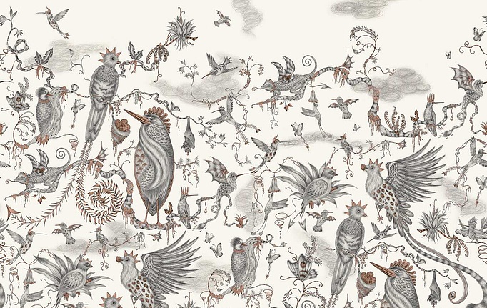Английские обои Clarke & Clarke, коллекция Mythica, артикул W0200/01