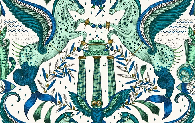 Английские обои Clarke & Clarke, коллекция Mythica, артикул W0215/01